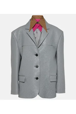 Prada Oversize-Lederjacke