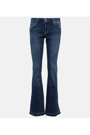 AG Jeans Low-Rise Wide-Leg Jeans