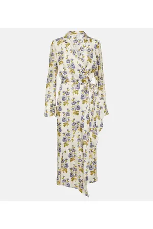 Etro Midikleid aus Seide und Baumwolle