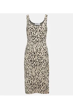 Proenza Schouler White Label Bedrucktes Midikleid