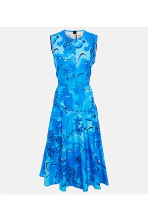 Marni Bedrucktes Midikleid aus Baumwolle