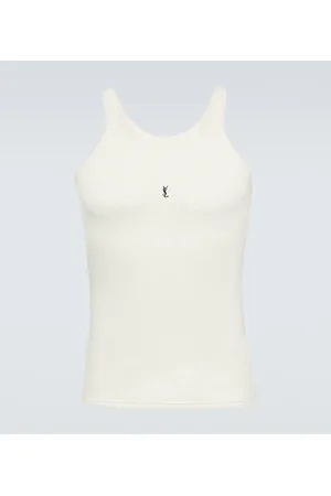 Saint Laurent Top aus Baumwoll-Jersey