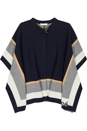 Chloé Chloé Kids Cape aus Baumwolle und Wolle