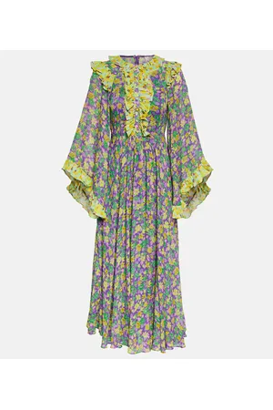ALÉMAIS Alémais Midikleid Dylan aus Crêpe