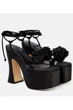 MAGDA BUTRYM Plateausandalen aus Satin