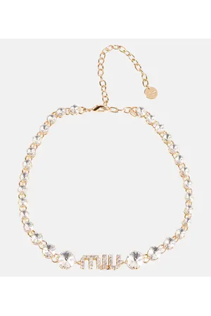 Miu Miu Choker mit Kristallen