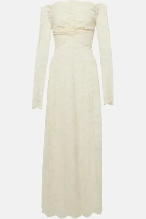 Paco rabanne Off-Shoulder-Maxikleid aus Spitze