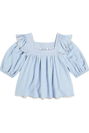 ZIMMERMANN Top Halcyon aus Denim