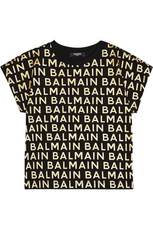 Balmain Bedrucktes T-Shirt aus Baumwolle