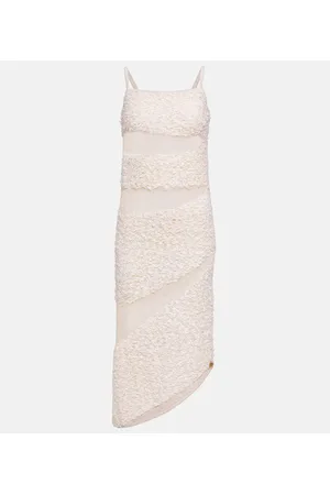 DION LEE Robe aus einem Leinengemisch
