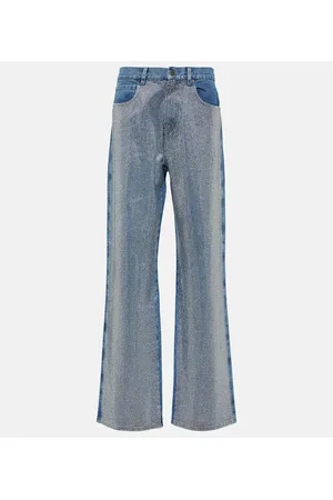 GIUSEPPE DI MORABITO Verzierte High-Rise Wide-Leg Jeans