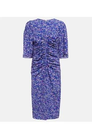 Isabel Marant Midikleid Lurner aus einem Seidengemisch