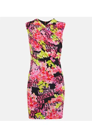 VERSACE Bedrucktes Minikleid aus Jersey