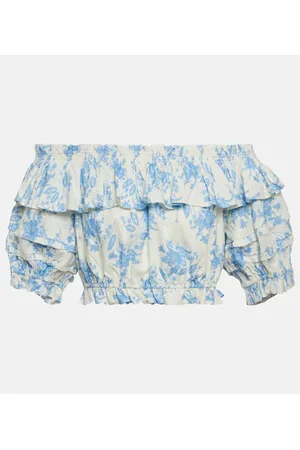LOVESHACKFANCY Cropped-Top Audrille