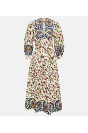 Etro Midikleid aus einem Baumwollgemisch