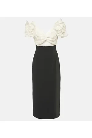 Costarellos Midikleid Ziselle aus Lurex® und Crêpe