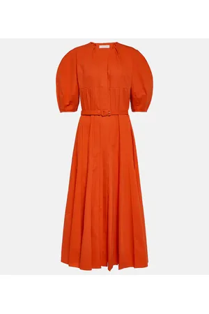 GABRIELA HEARST Midikleid Caden aus Baumwolle