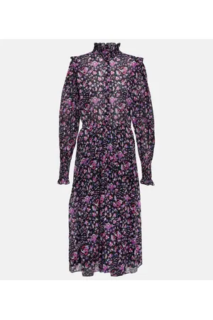 Marant Etoile Midikleid Galoa aus Baumwolle