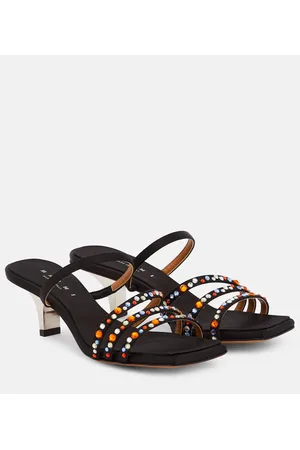 Marni Verzierte Sandalen Melrose aus Satin