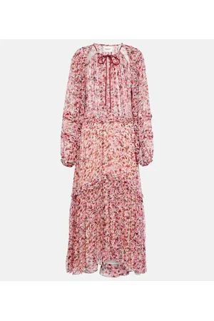 Marant Etoile Midikleid Fratelia aus Georgette