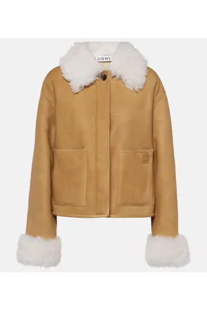 Loewe Lederjacke mit Shearling