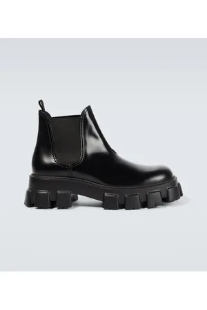 Prada Chelsea Boots Monolith aus Leder