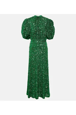 ROTATE Maxikleid mit Pailletten