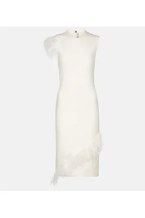 Christopher Kane Minikleid mit Federn