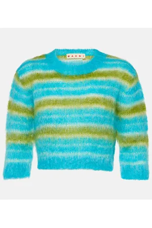 Marni Cropped-Pullover aus einem Mohairgemisch