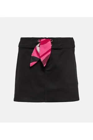 Puccini Minirock aus Baumwoll-Gabardine