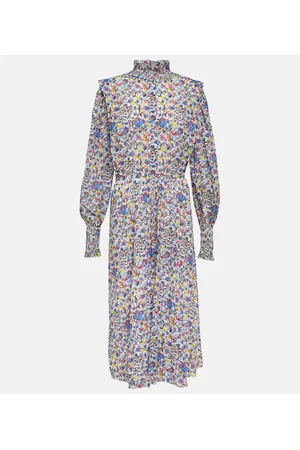 Marant Etoile Midikleid Galoa aus Baumwolle