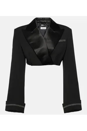 Simkhai Cropped-Blazer Clare aus einem Wollgemisch