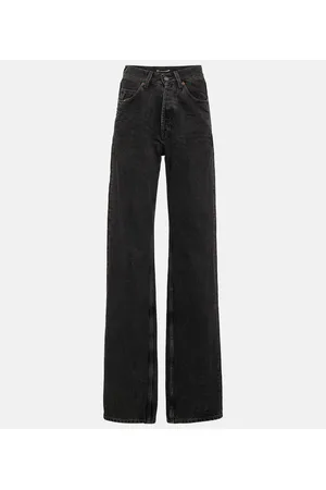 Saint Laurent High-Rise Wide-Leg Jeans