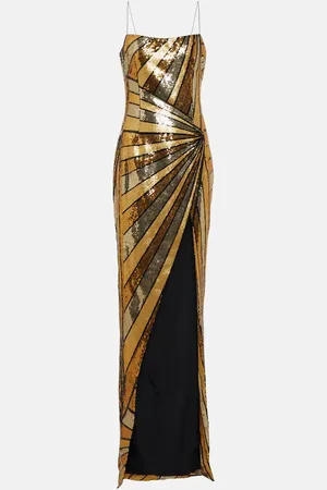 Balmain Robe mit Pailletten