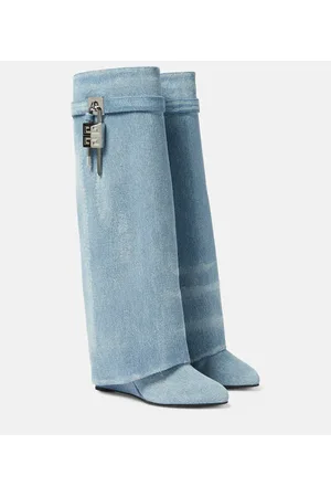 Givenchy Stiefel Shark Lock aus Denim