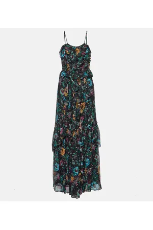 ULLA JOHNSON Maxikleid Colette aus einem Seidengemisch
