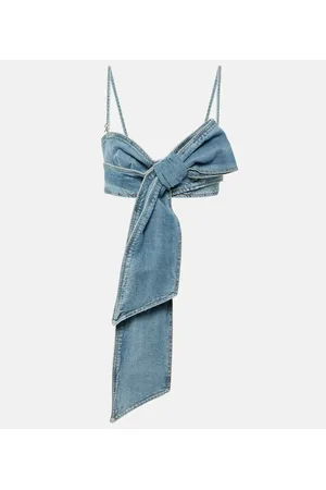 BLUMARINE Cropped-Top aus Denim