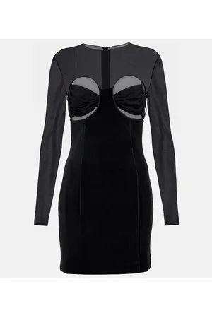 Nensi Dojaka Minikleid aus Samt
