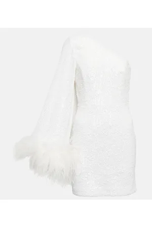 Rebecca Vallance Minikleid Davina mit Pailletten und Federn