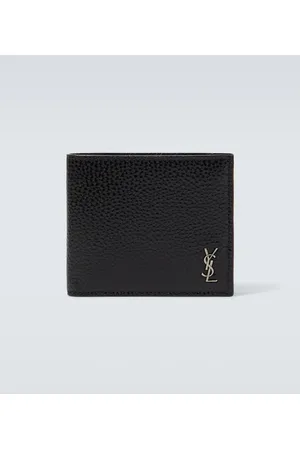 Saint Laurent Portemonnaie Tiny Cassandre East/West aus Leder