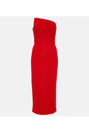 Roland Mouret Midikleid Origami aus Wolle