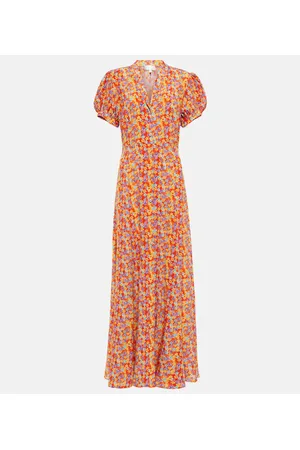Caroline Constas Maxikleid Bel aus Seiden-Crêpe