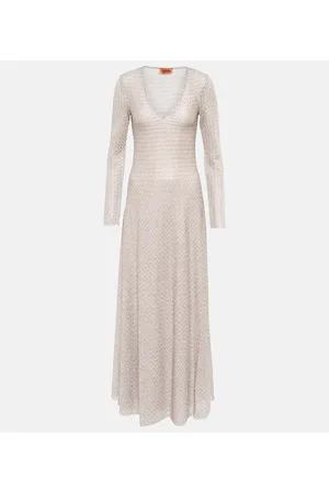 Missoni Maxikleid aus Häkelstrick