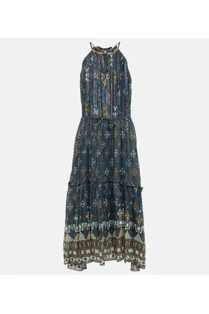 Marant Etoile Bedrucktes Midikleid Kabelino aus Baumwolle