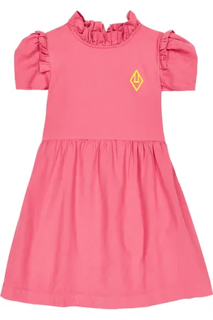 The Animals Observatory Kleid Tortoise aus Baumwolle und Leinen