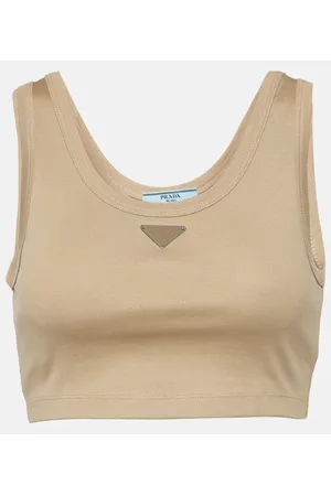 Prada Top aus Baumwoll-Jersey