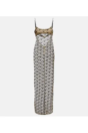 The Attico Maxikleid aus einem Baumwollgemisch