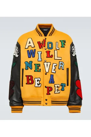 UNDERCOVER Collegejacke aus einem Wollgemisch