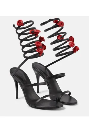 MAGDA BUTRYM Verzierte Sandalen aus Satin