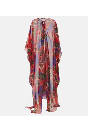 Dolce & Gabbana Kaftan Anemone aus Seidenchiffon